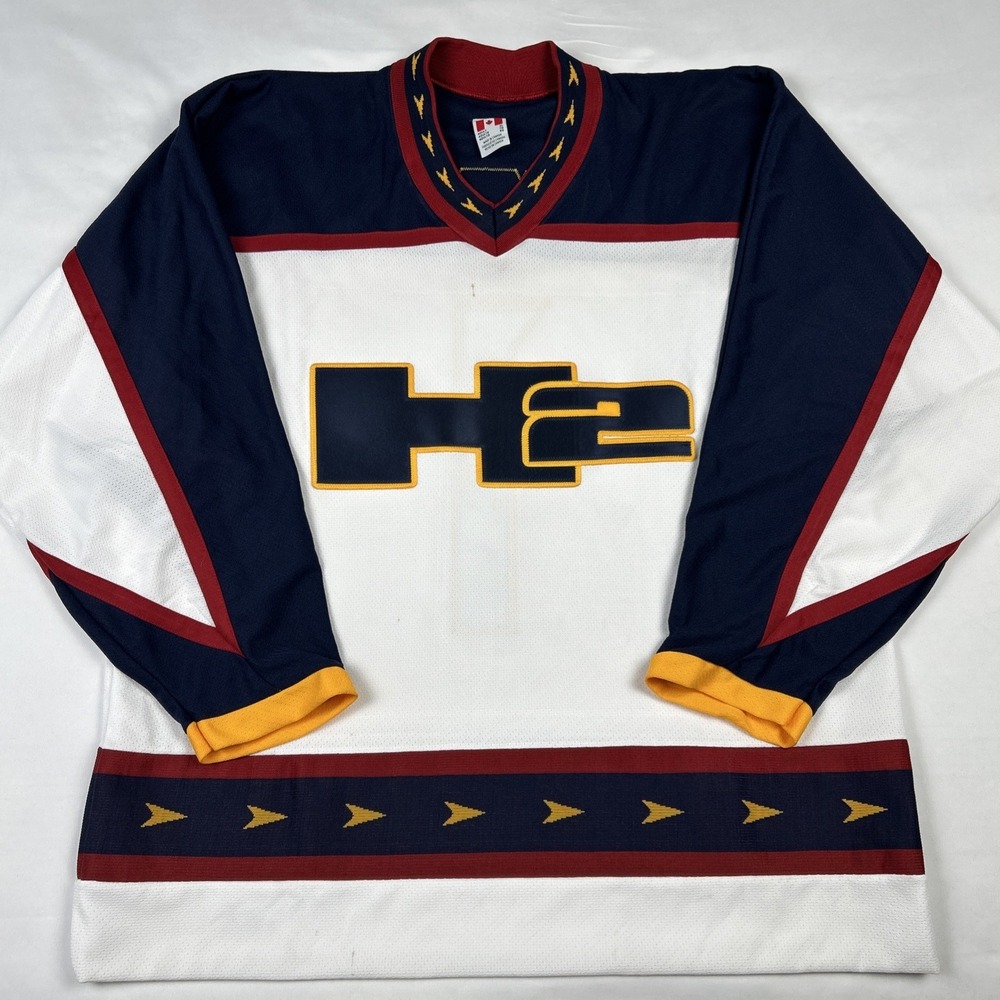 VTG CCM Hummer H2 Jersey Sz XL Atlanta Thrashers Style NHL Hockey White Canada